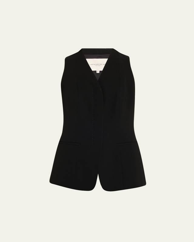 Tailored Finesse Crepe Vest